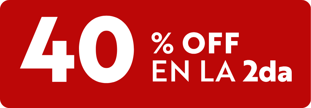 40% EN LA SEGUNDA