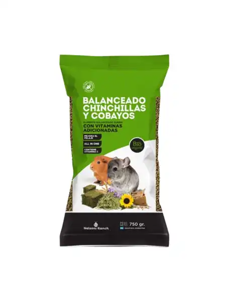 NELSONIRANCH CHINCHILLAS Y COBAYOS 750 GRS