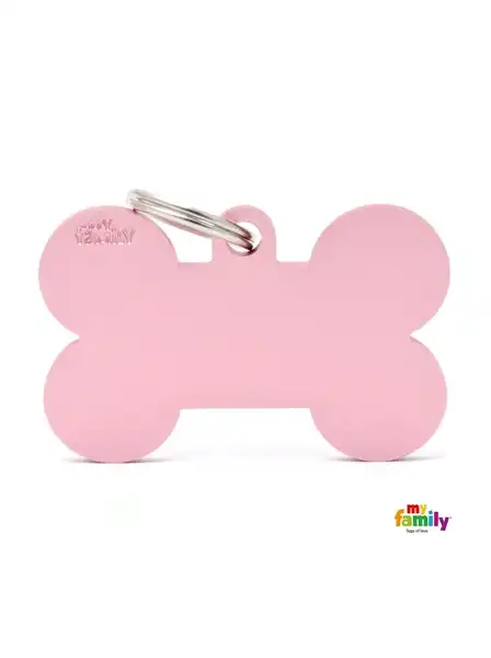 MY FAMILY MEDALLA BASIC XL PINK XL ALUMINUM BONE MFBXL03