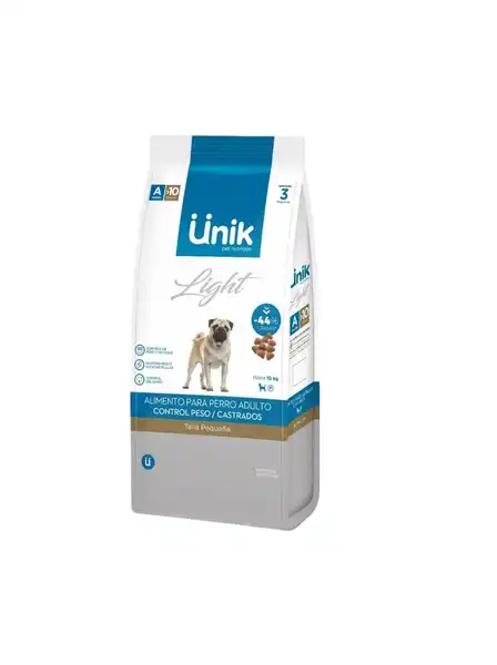 UNIK PERRO ADULTO TALLA PEQUEÑA CONTROL DE PESO/CASTRADOS 3KG