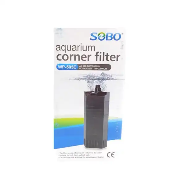 SOBO FILTRO INTERNO ESQUINERO 500L/H WP-505C