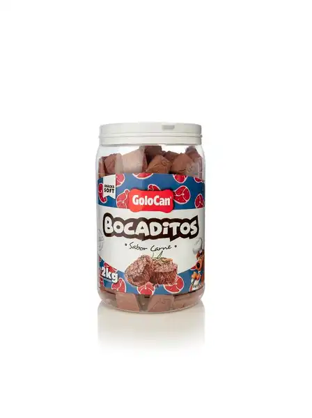 GOLOCAN BOCADITOS CARNE FRASCO X 2 KG - GOLOCAN