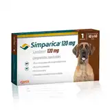 ZOETIS SIMPARICA TAB 120 MG (40 A 60 KG)