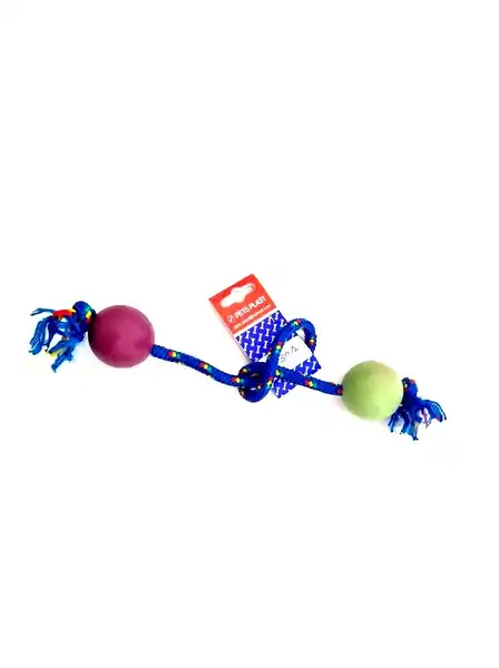 PETSPLAST PELOTA DE GOMA CHICA SOGA ALPINA 8MMX50CM S301