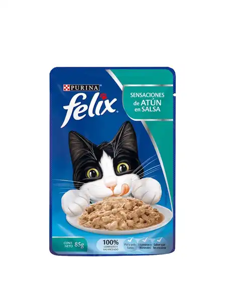 FELIX POUCH SENSACIONES DE ATUN EN SALSA 85 GRS
