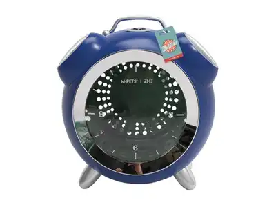 M-PETS SIXTIES CLOCK PET CARRIER - AZUL