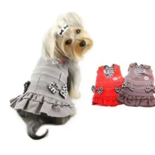 PER-ROS JUMPER CON MOÑO Y HUELLAS TALLE S - 