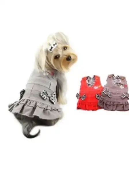 PER-ROS JUMPER CON MOÑO Y HUELLAS TALLE S - 