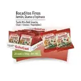 GOLOCAN BOCADITOS FINOS JAMON QUESO Y ESPINACA 100GRS CAJA X20 UNIDADES