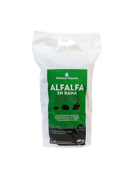 NELSONIRANCH ALFALFA EN RAMA MEGA PACK 500GRS (X 4 UNIDADES)