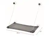 M-PETS HORIZON CAT WINDOW PERCH GRIS