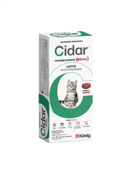 KONIG CIDAR GATOS 1,5 A 3KGS