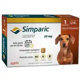 ZOETIS SIMPARICA TAB 20 MG (5 A 10 KG)