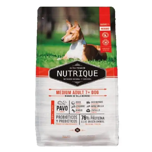 NUTRIQUE MEDIUM ADULT 7+ DOG X 12KG