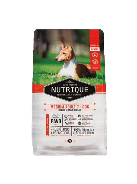 NUTRIQUE MEDIUM ADULT 7+ DOG X 12KG