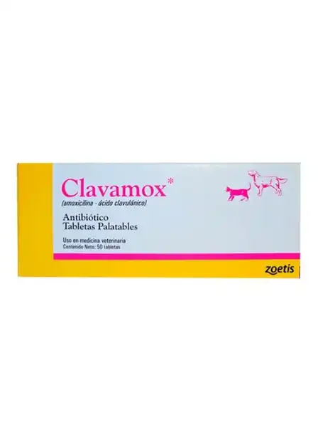 ZOETIS CLAVAMOX TAB 250 MG X 50 COMP 