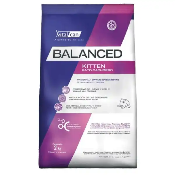 VITALCAN BALANCED GATO KITTEN 2KG