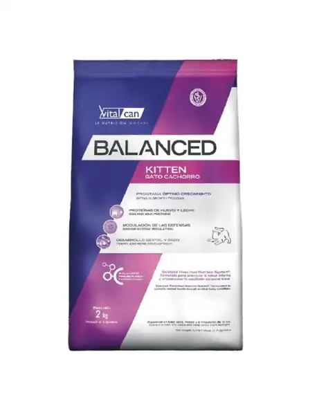 VITALCAN BALANCED GATO KITTEN 2KG