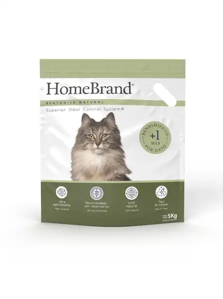HOMEBRAND BENTONITA NATURAL 5 KG 