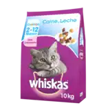 WHISKAS GATITOS CARNE & LECHE 10 KG