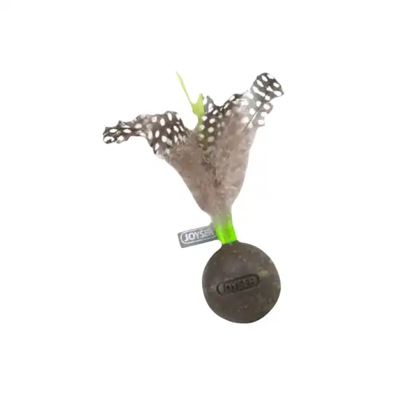 JOYSER PELOTA CATNIP JOYSER CON PLUMAS 13CM VERDE