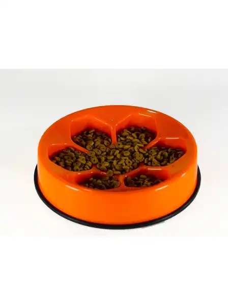 M-PETS CAVITY SLOW FEED - NARANJA