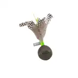 JOYSER PELOTA CATNIP JOYSER CON PLUMAS 13CM VERDE