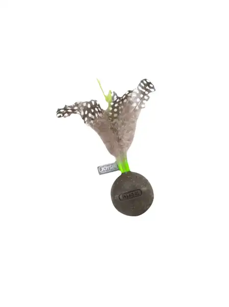 JOYSER PELOTA CATNIP JOYSER CON PLUMAS 13CM VERDE