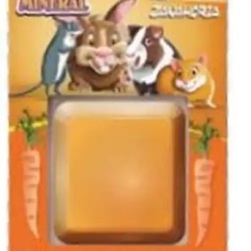 PORTA Bloque Mineral Hamster Zanahoria