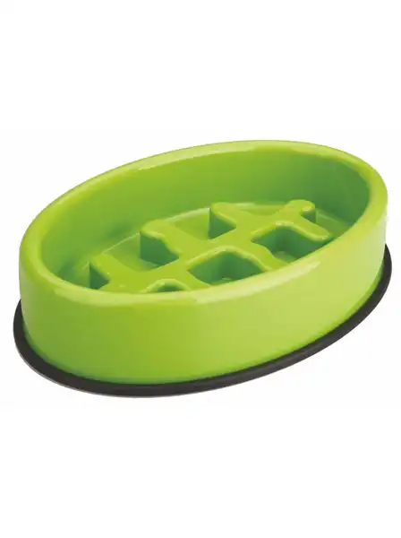 M-PETS FISHBONE SLOW FEED - VERDE