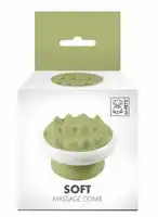 M-PETS SOFT MASSAGE SOFT COMB - VERDE