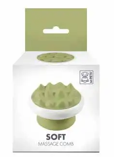 M-PETS SOFT MASSAGE SOFT COMB - VERDE