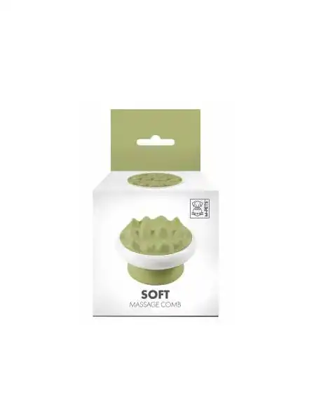 M-PETS SOFT MASSAGE SOFT COMB - VERDE