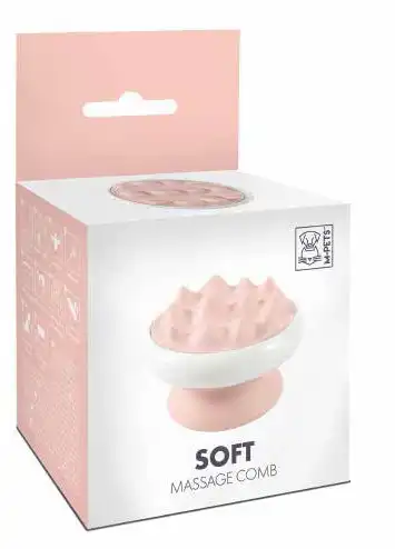 M-PETS SOFT MASSAGE SOFT COMB - ROSA