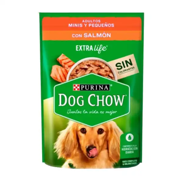 DOGCHOW WET ADULTOS MINIS Y PEQUEÑOS CON SALMON 100GRS