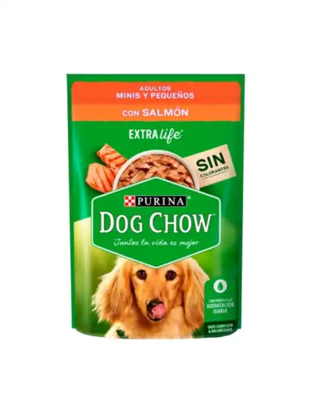 DOGCHOW WET ADULTOS MINIS Y PEQUEÑOS CON SALMON 100GRS