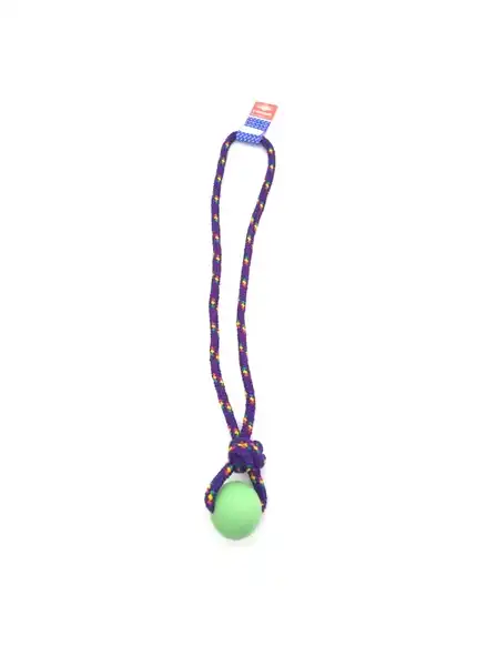 PETSPLAST PELOTA DE GOMA MEDIANA SOGA ALPINA 12MMX55CM S503