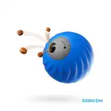 BEEPAW JUGUETE PELOTA DISPENSER ROLL- E AZUL