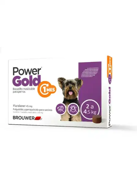 BROUWER POWER GOLD 1 MES 45MG - 2 A 4,5KG 