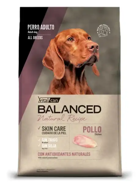 VITALCAN BALANCED NATURAL RECIPE POLLO PERRO ADULTO 15 + 2