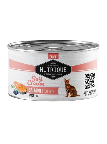 NUTRIQUE SOFT CREAM GATOS SALMON 85 GR X UNIDAD (LATA)