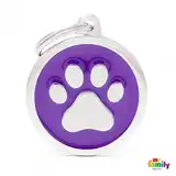 MY FAMILY MEDALLA CLASSIC PURPLE BIG ROUND PAW CH17PURPLEPAW