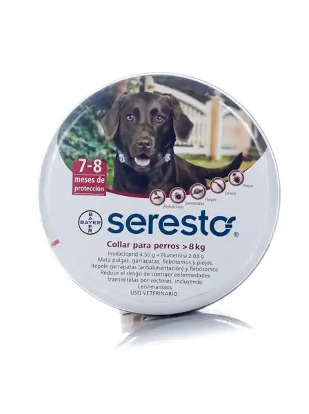 Collar Bayer Seresto PG MAS de 8 kg para Perros