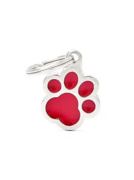 MY FAMILY MEDALLA CLASSIC BIG RED PAWPRINT CL06RED