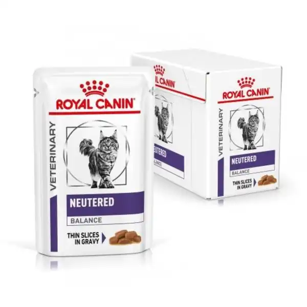 ROYAL NEUTERED BALANCE CAT POUCH 85G (CAJA X12 UNIDADES)