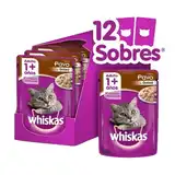 WHISKAS POUCH PAVO EN SALSA (CAJA X 12U)