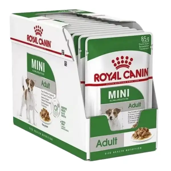ROYAL MINI ADULT POUCH 85GRS (CAJA X 12 UNIDADES)