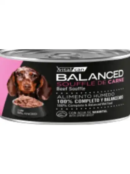 VITALCAN BALANCED SOUFFLE DE CARNE PERRO CACHORRO LATA 85G