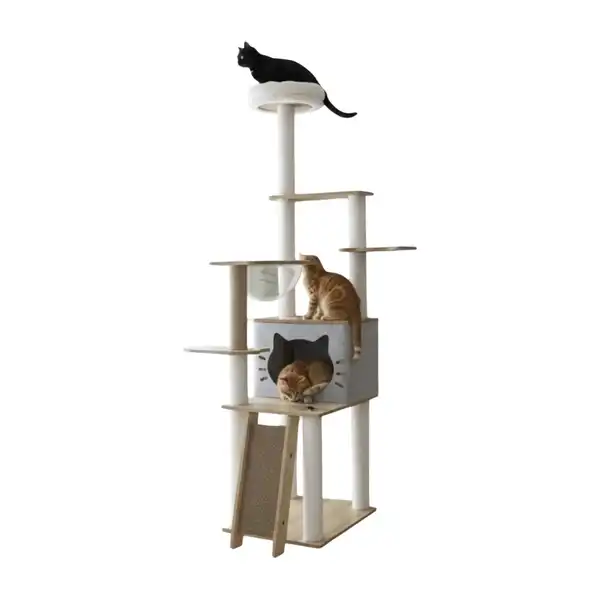 BEEPAW ARBOL P/GATOS BEEPAW PREMIUM DE MADERA 40X50X160CM MOD8