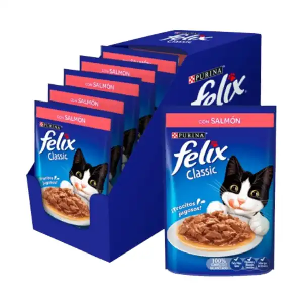 FELIX POUCH SESACIONES DE SALMON EN SALSA (CAJA X 15 UNIDADES)